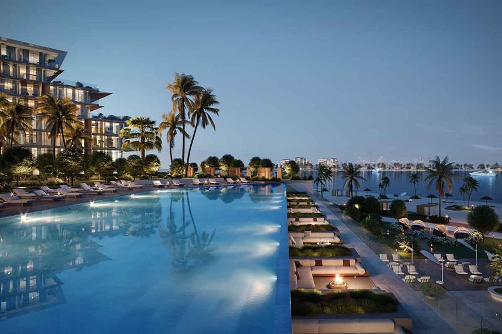 Render of the Rixos Dubai Islands beachfront residences