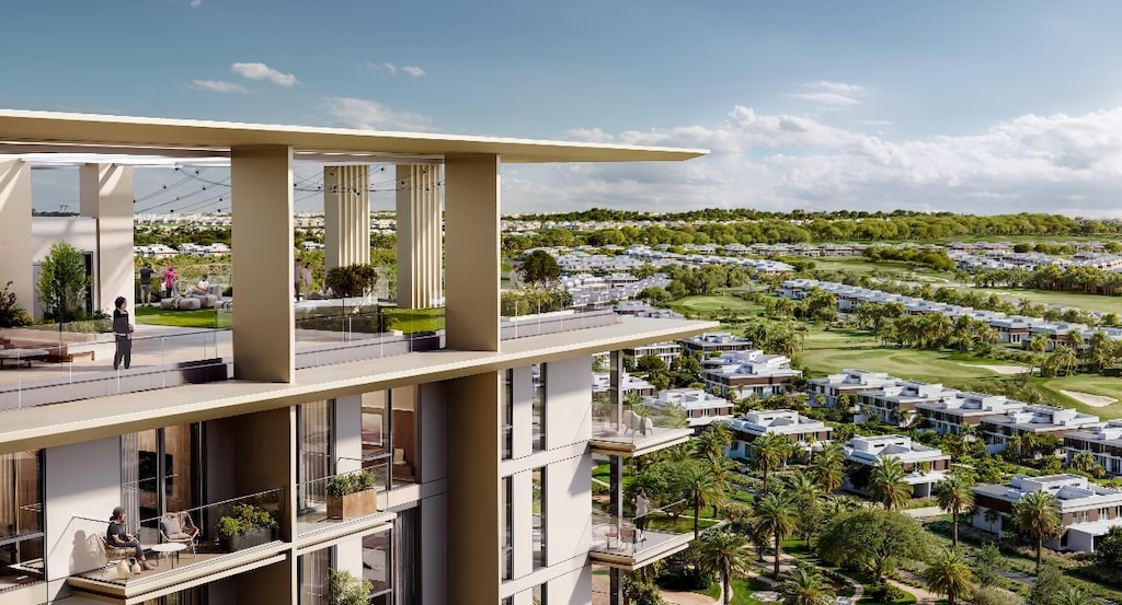 Balcony over the golf course